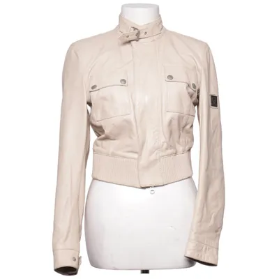 Veste en cuir (Beige) de Belstaff Cuir, Viscose
