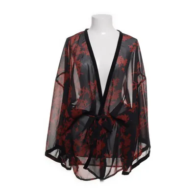 Slå om-cardigan (Sort, Rød) fra Ellos Polyester