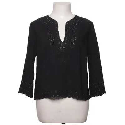 Blouse (Zwart) van Vanessabruno Linnen, Polyamide, Polyester, Tencel