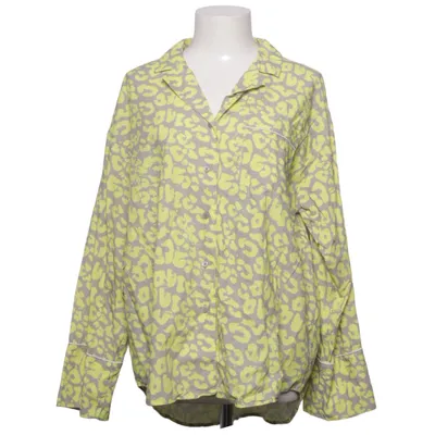 Pyjamasskjorta (Gul, Grå) från Vivi Mari Bomull, Tencel