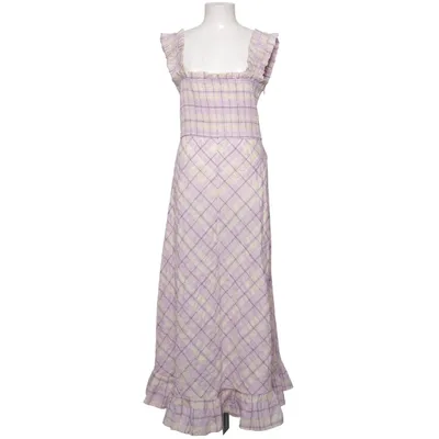 Maxi dress (Purple, Beige) from Ganni Organic cotton, Polyamide, Recycled polyester