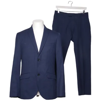 Jakkesæt (Blå) fra Riley Polyester, Viscose, Uld