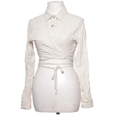 Wikkelblouse (Wrap Linen Shirt) van NLY Trend Linnen, Viscose