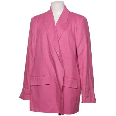 Blazer (Pink) from Next Cotton, Elastane, Linen, Polyester, Viscose