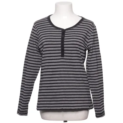 Henley shirt (Grijs, Zwart) van Ze-Ze Katoen, Metallvezel