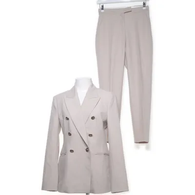 Jakkesæt (Beige) fra Zara Polyester, Viscose
