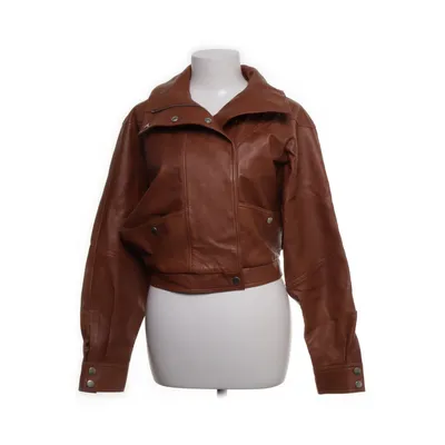 Bikerjacka (Brun) från LPA Skinn, Polyester