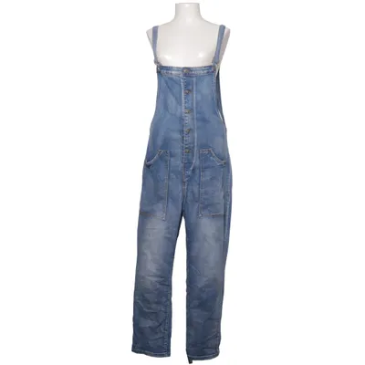 Salopette (Bleu) de Denim Coton, Élasthane, Polyester