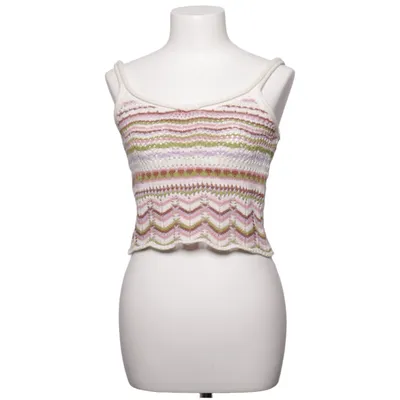 Crop top (Blanc, Multicolore) de Ghanda Coton