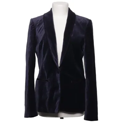 Blazer (Blue) from White House Black Market Cotton, Elastane, Polyester, Viscose