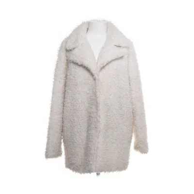 Coat (White) from R Edition Acrylic, Polyester