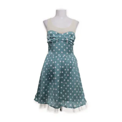 Jurk (Beige, Blauw, Wit) van Rinascimento