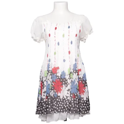 Klänning (Vit, Flerfärgad) från Diva Polyester