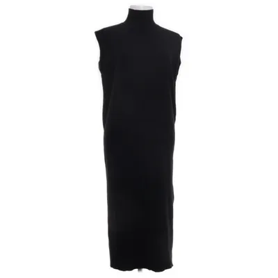 Jurk met col (Zwart) van Guts & Gusto Polyamide, Acryl, Polyester, Wol