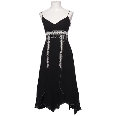 Dress (Black, White) from Karen Millen Polyester, Silk