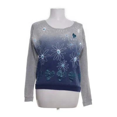 Collegetröja (Grå, Blå, Vit) från Desigual Bomull, Polyester