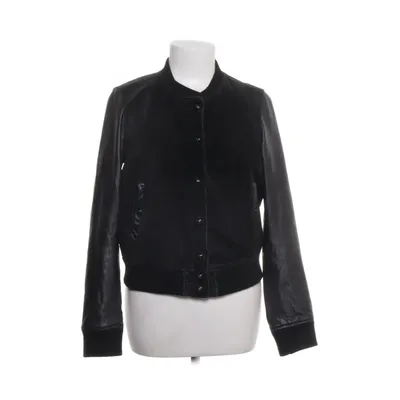 Läderjacka (Svart) från Mango Casual Akryl, Polyester, Skinn