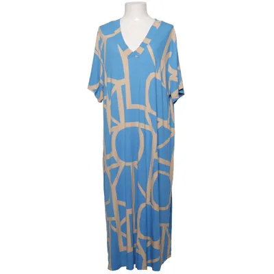 Dress (Blue, Beige) from ONLY Carmakoma Elastane, Viscose