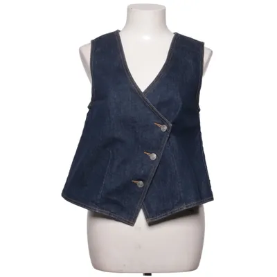 Spijker gilet (Blauw) van Neuw Katoen, Elastaan