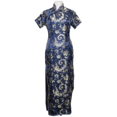 Cheongsam (Blauw, Goud) van Golden Dragon