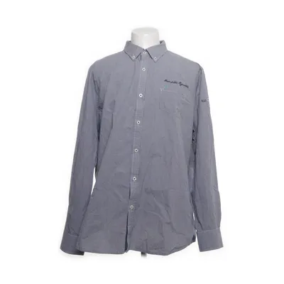 Shirt (White, Blue) from Hampton Republic Cotton