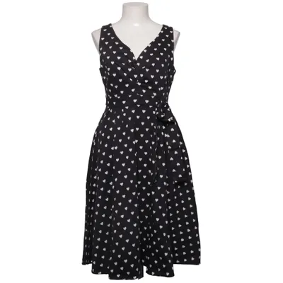 Jurk (Zwart, Wit) van Lady Vintage Katoen, Elastaan