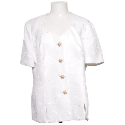 Topp (Vit) från Frank Usher Acetat, Polyester