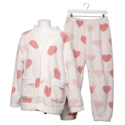 Pyjamas (Vit, Rosa) Polyester