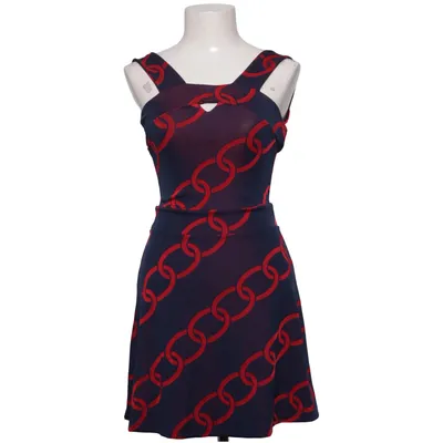 Dress (Blue, Red) from Two & Two Elastane, Polyester, Viscose