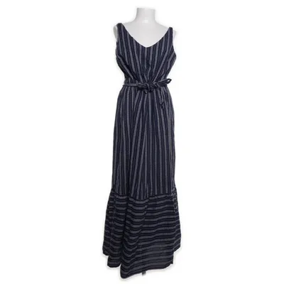 Jurk (Blauw, Wit) van WE Katoen, Viscose