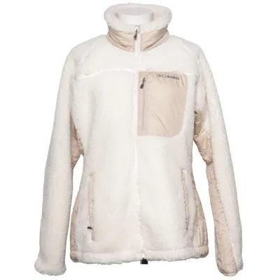 Fleecejacka (Beige, Vit) från Columbia Polyamid, Återvunnen polyester