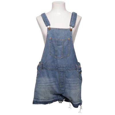 Latzhosen Shorts (Blau) von Janina Denim Baumwolle
