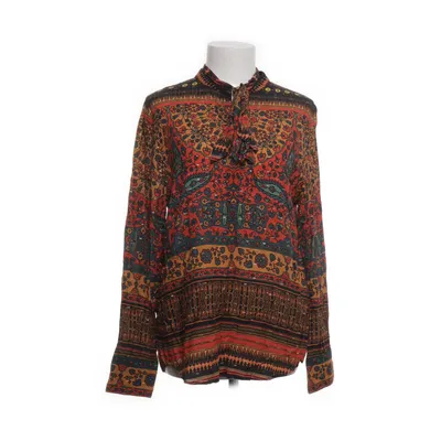 Blus (Röd, Flerfärgad) från Desigual Metallfiber, Viskos