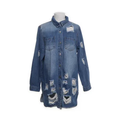 Överskjorta (Blå) från Shein SXY Bomull, Polyester, Viskos