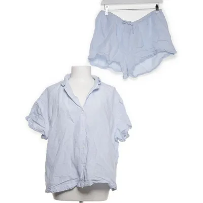 Set (Blue, White) from H&M Viscose, Linen