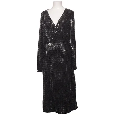 Kleid (Schwarz, Silber) von Object Elasthan, Polyamid, Polyester
