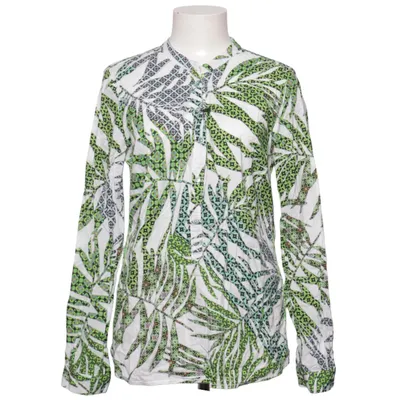 Blouse (Wit, Groen, Meerkleurig) van Emily van den Bergh Katoen