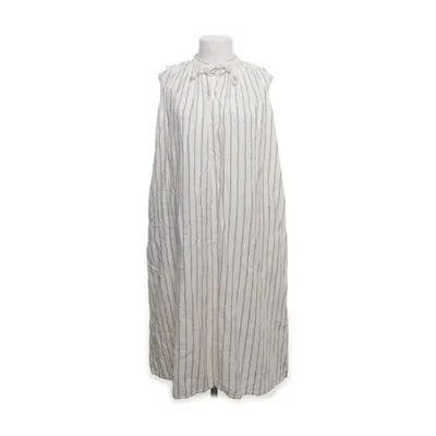 Jurk (Beige, Zwart) van Uniqlo Linnen, Viscose