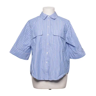 Chemise à manches courtes (Bleu, Blanc) de Object Coton