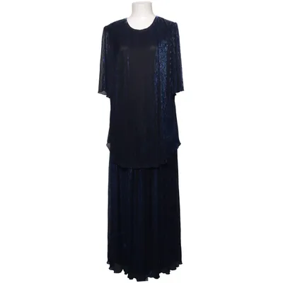 Robe longue (Bleu) de Norbelle Fibre métallique, Polyamide, Polyester