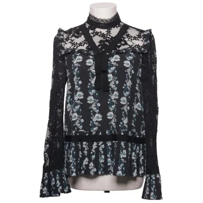Blouse (Zwart, Meerkleurig) van Erdem x H&M Polyamide, Katoen, Polyester