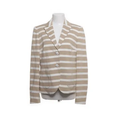 Blazer (Beige, Wit) van Escada Acetaat, Elastaan, Polyamide, Viscose