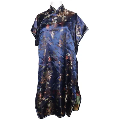 Cheongsam (Blå, Flerfärgad) från Laogudai