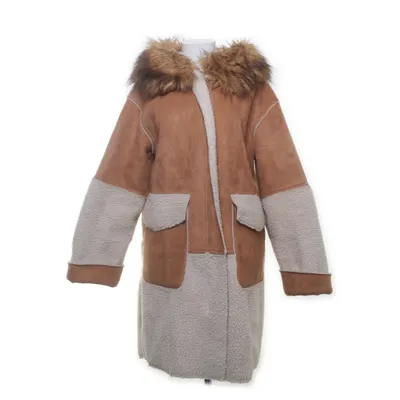 Shearlingjacka (Brun, Beige) från Zara Basic Outerwear Akryl, Polyester