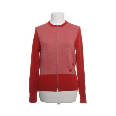 Cardigan (Red, White) from Canada Wool