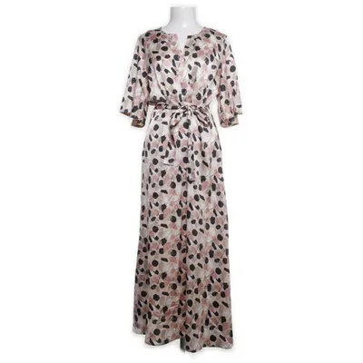 Maxi dress (Beige, Multicolored) from Ellen Tracy Polyester