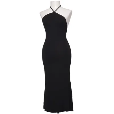 Robe longue (Noir) de Oh Polly Élasthane, Modal