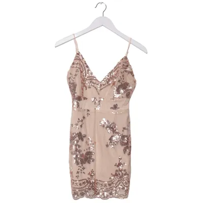 Cocktailklänning (Beige, Flerfärgad) från Boohoo Elastan, Polyester