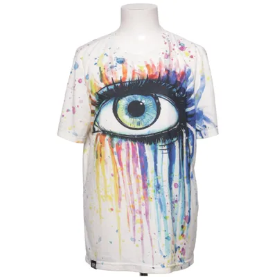 T-shirt (Vit, Flerfärgad) från Freshhoods Elastan, Polyester