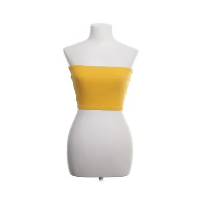 Crop top (Yellow) from Urban Outfitters Cotton, Elastane